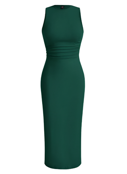 DRESS Green Sleeveless