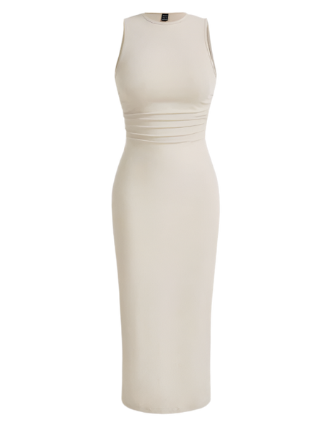 DRESS IVORY Sleeveless