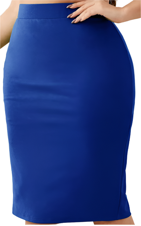 PENCIL SKIRT COBALT BLUE