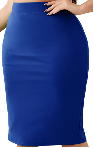 PENCIL SKIRT COBALT BLUE