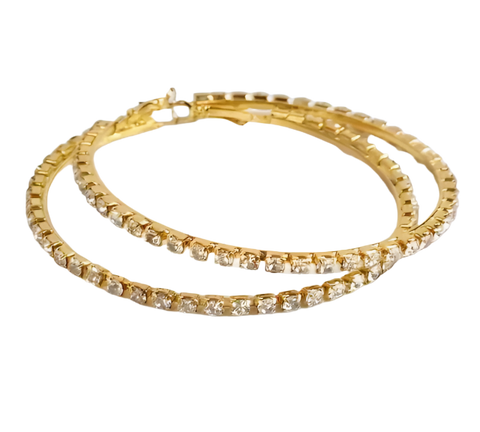BIG BLING HOOPS Gold