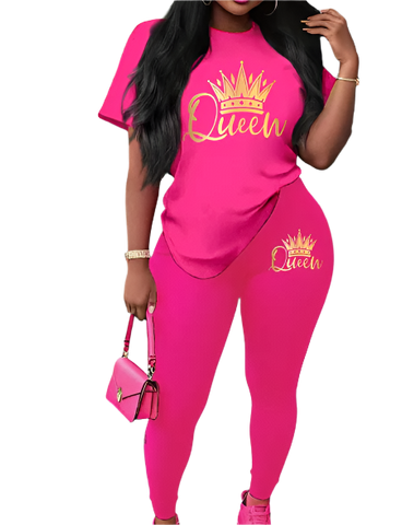 QUEEN PINK 2pc Top/Pant