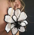 FLOWER B/W Earrings