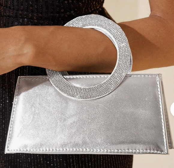 ELEGANT SILVER HANDBAG