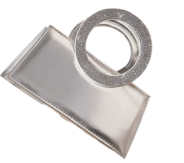 ELEGANT SILVER HANDBAG