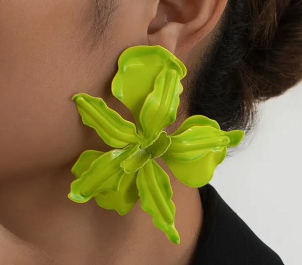 FLOWER LIME Earrings